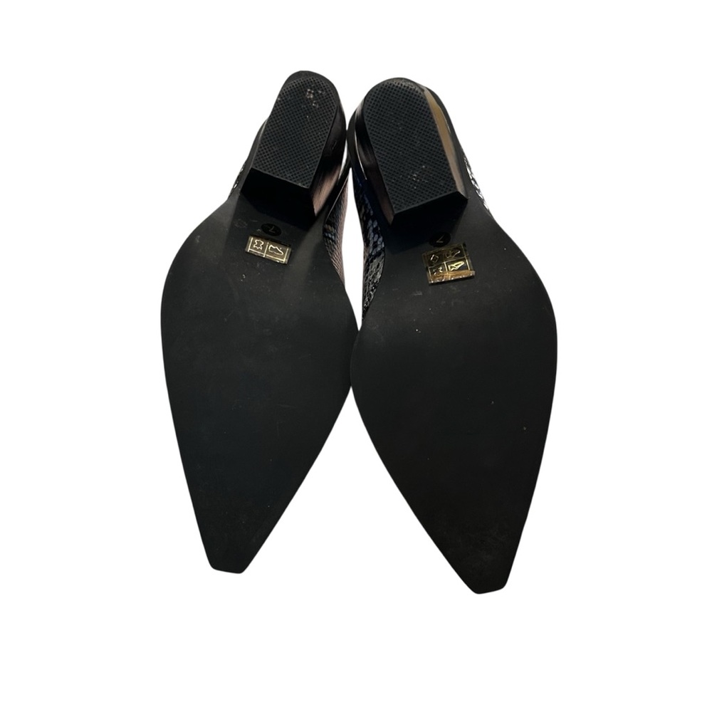 Jeffrey Campbell Metallic Snakeskin Pointed Ankle Booties - Black, Silver, Gold - Picture 6 of 7